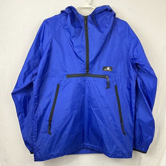 Vintage Sierra Designs Pullover Windbreaker Hoodie Mens M/L 1/2 Zip 90s Outdoor - Picture 2 of 12